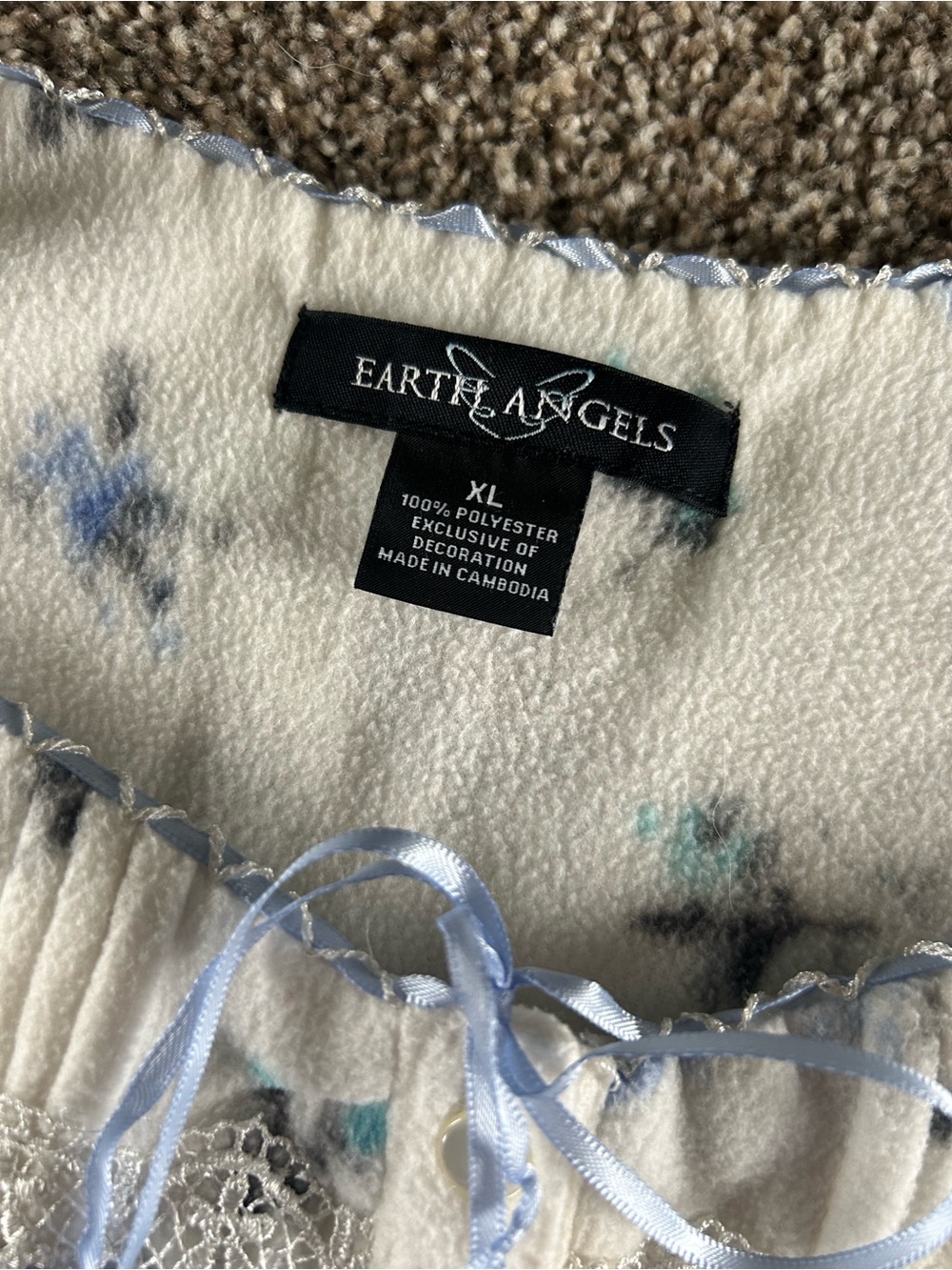 [Earth Angels] Floral Nightgown Dress Pajamas Sleep - Picture 5 of 5